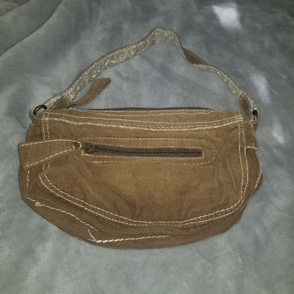 Light brown corduroy bag